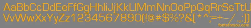 Europe Font – Orange Fonts on Gray Background
