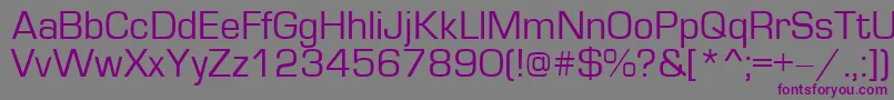 Шрифт Europe – фиолетовые шрифты на сером фоне