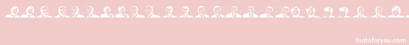 EuropeanLeaders Font – White Fonts on Pink Background