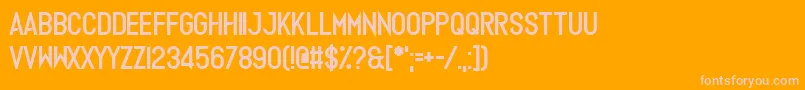 More about Europhonic Font Europhonic Font – Pink Fonts on Orange Background