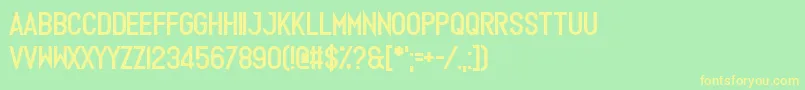 Europhonic Font – Yellow Fonts on Green Background