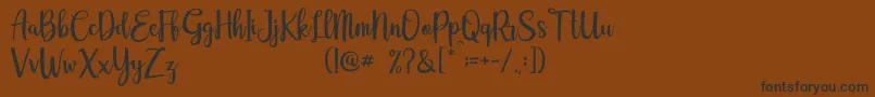 Eurotrophya Dafont Font – Black Fonts on Brown Background