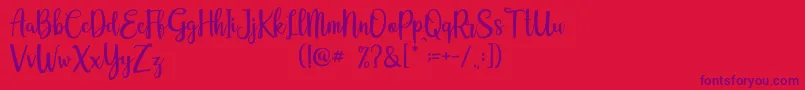 Eurotrophya Dafont Font – Purple Fonts on Red Background