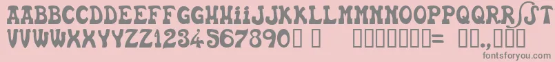 EUSKFN   Font – Gray Fonts on Pink Background
