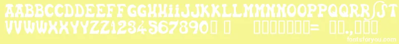 EUSKFN   Font – White Fonts on Yellow Background