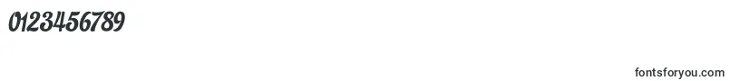 フォントEustachio Italic demo – 数字と数値のためのフォント