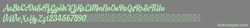 More about Eustachio Italic demo Font Eustachio Italic demo Font – Green Fonts on Gray Background