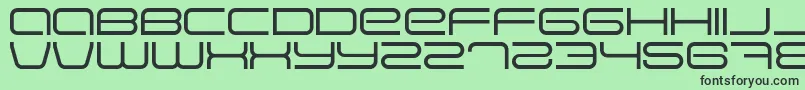EVA      Font – Black Fonts on Green Background