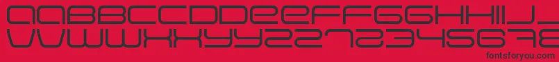 EVA      Font – Black Fonts on Red Background