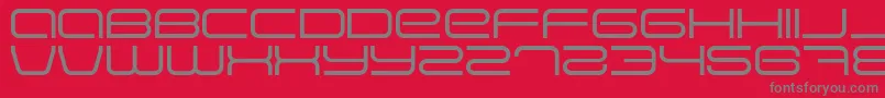 EVA      Font – Gray Fonts on Red Background