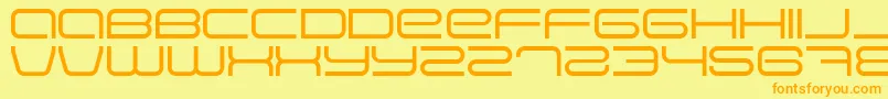 EVA      Font – Orange Fonts on Yellow Background