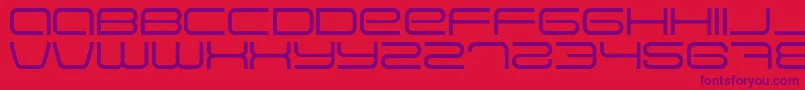 Police EVA      – polices violettes sur fond rouge