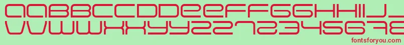 EVA      Font – Red Fonts on Green Background