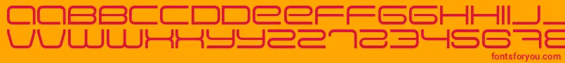 EVA      Font – Red Fonts on Orange Background