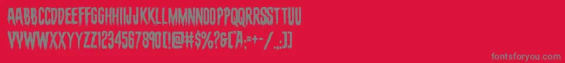 evafangoria Font – Gray Fonts on Red Background