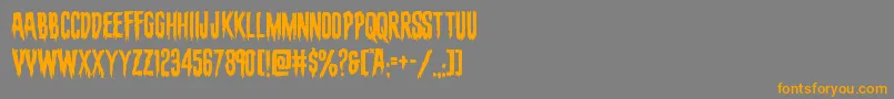 evafangoria-Schriftart – Orangefarbene Schriften auf grauem Hintergrund
