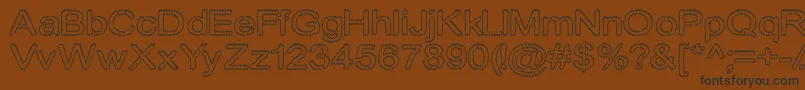 Cylonicempty Font – Black Fonts on Brown Background