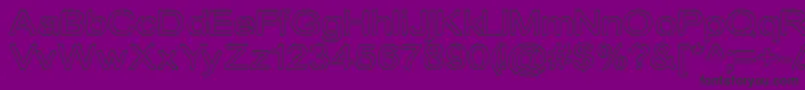 Cylonicempty Font – Black Fonts on Purple Background