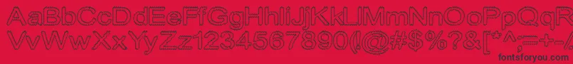 Cylonicempty Font – Black Fonts on Red Background