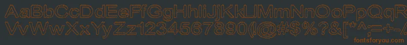 Cylonicempty Font – Brown Fonts on Black Background