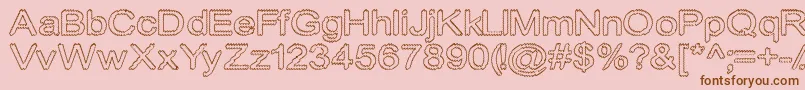 Cylonicempty Font – Brown Fonts on Pink Background