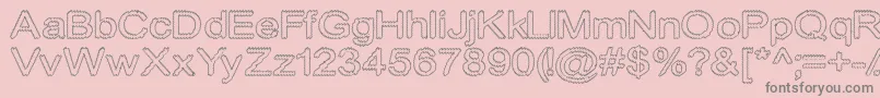 Cylonicempty Font – Gray Fonts on Pink Background