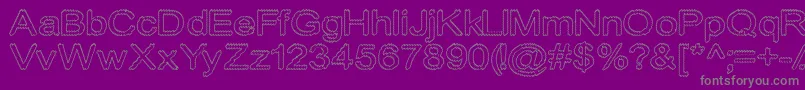 Cylonicempty-Schriftart – Graue Schriften auf violettem Hintergrund