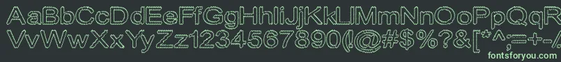 Cylonicempty Font – Green Fonts on Black Background