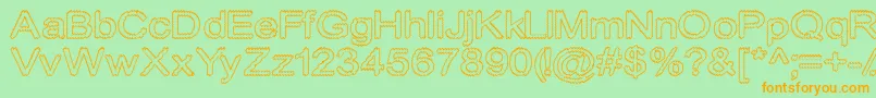 Cylonicempty Font – Orange Fonts on Green Background