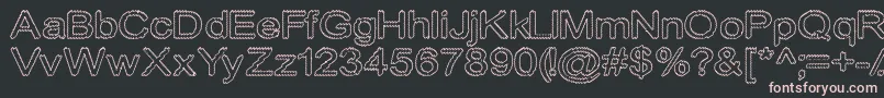 Cylonicempty Font – Pink Fonts on Black Background