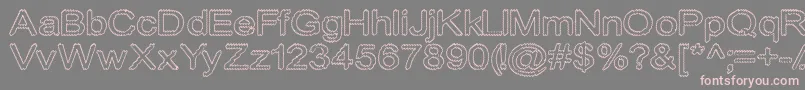 Cylonicempty Font – Pink Fonts on Gray Background