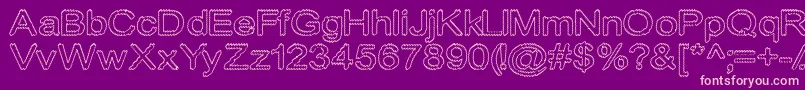 Cylonicempty Font – Pink Fonts on Purple Background