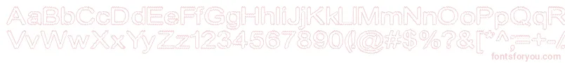 Cylonicempty Font – Pink Fonts on White Background