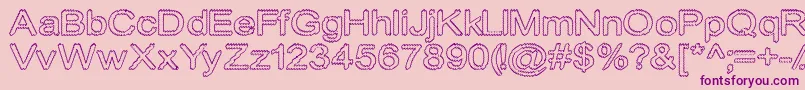 Cylonicempty Font – Purple Fonts on Pink Background