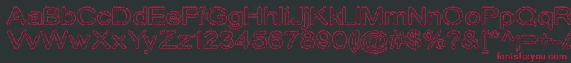 Cylonicempty Font – Red Fonts on Black Background