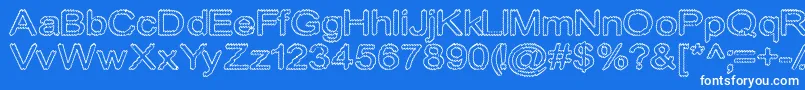 Cylonicempty Font – White Fonts on Blue Background