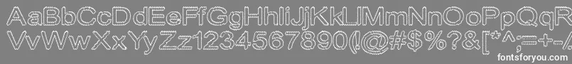 Cylonicempty Font – White Fonts on Gray Background