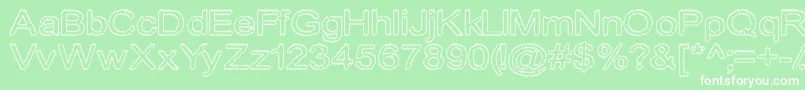 Cylonicempty Font – White Fonts on Green Background