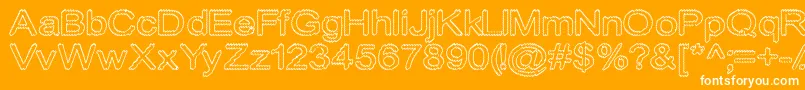 Cylonicempty Font – White Fonts on Orange Background