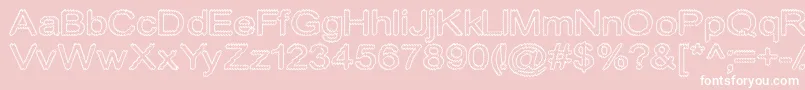 Cylonicempty Font – White Fonts on Pink Background