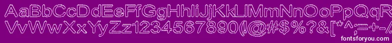 Cylonicempty Font – White Fonts on Purple Background