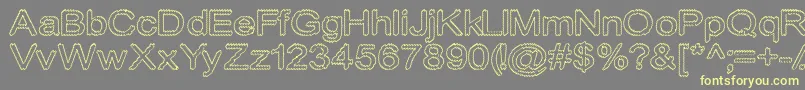 Cylonicempty Font – Yellow Fonts on Gray Background