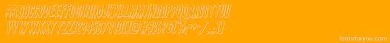 More about evafangoria3dital Font evafangoria3dital Font – Pink Fonts on Orange Background