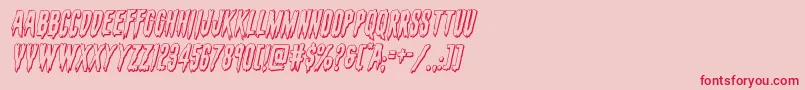 evafangoria3dital Font – Red Fonts on Pink Background