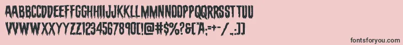 evafangoriaexpand-Schriftart – Schwarze Schriften auf rosa Hintergrund