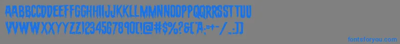 evafangoriaexpand Font – Blue Fonts on Gray Background