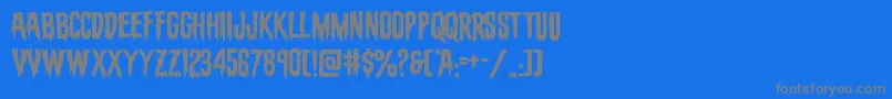 evafangoriaexpand Font – Gray Fonts on Blue Background