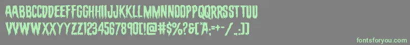 evafangoriaexpand Font – Green Fonts on Gray Background