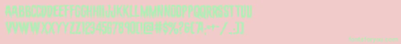 evafangoriaexpand Font – Green Fonts on Pink Background