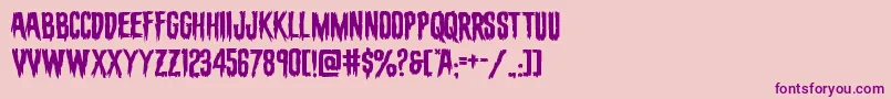 evafangoriaexpand Font – Purple Fonts on Pink Background